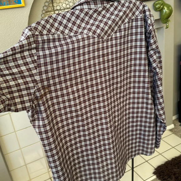 Vintage Big Mac Authentic Workwear Men’s XL Long Sleeve Pearl Snap Shirt Plaid - Picture 6 of 7